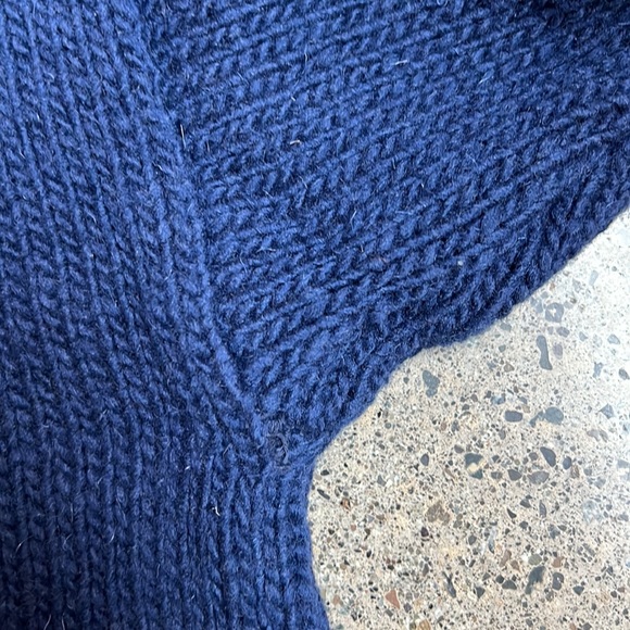 Babaa Wool Dress, one size, navy - Picture 4 of 5